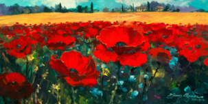 Artist James Coleman Artist James Coleman Poppies in a Summer Breeze (SN)